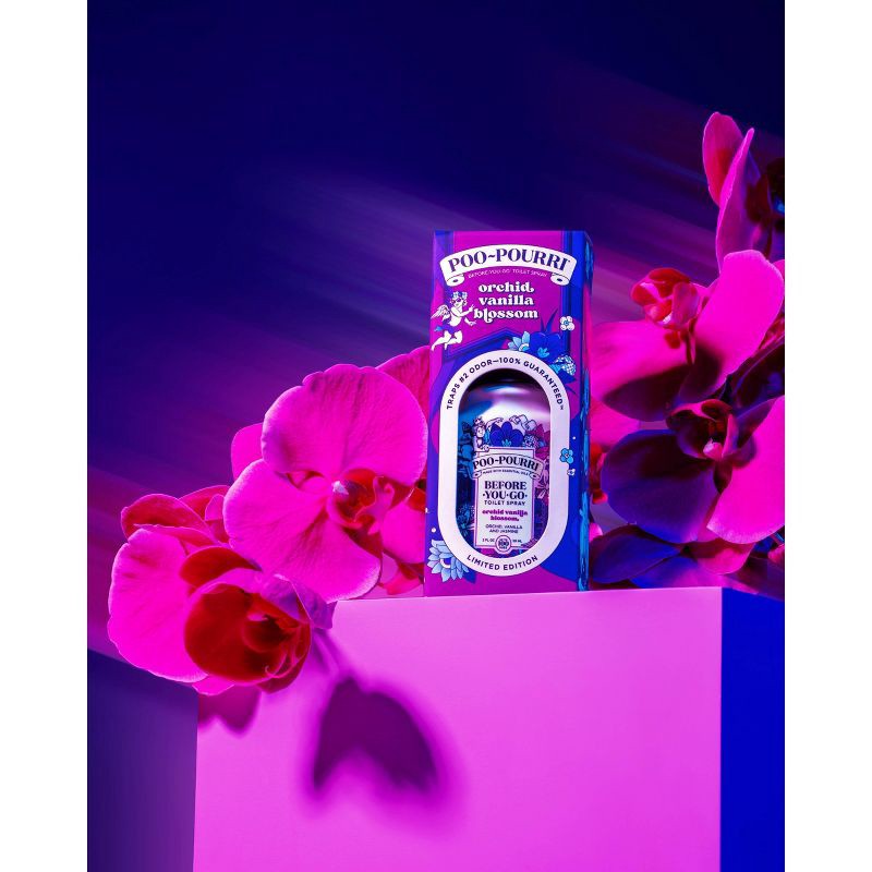 slide 5 of 16, Poo-Pourri Orchid Vanilla Blossom Toilet Spray 2 fl oz, 2 fl oz