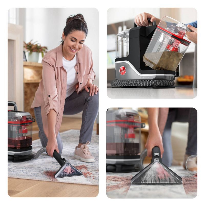 slide 3 of 6, Hoover CleanSlate XL Deep Cleaning Spot Cleaner: Portable Carpet & Upholstery Cleaner, Electric, 0.75L Tank, 22ft Cord, 0.75 liter, 22 ft