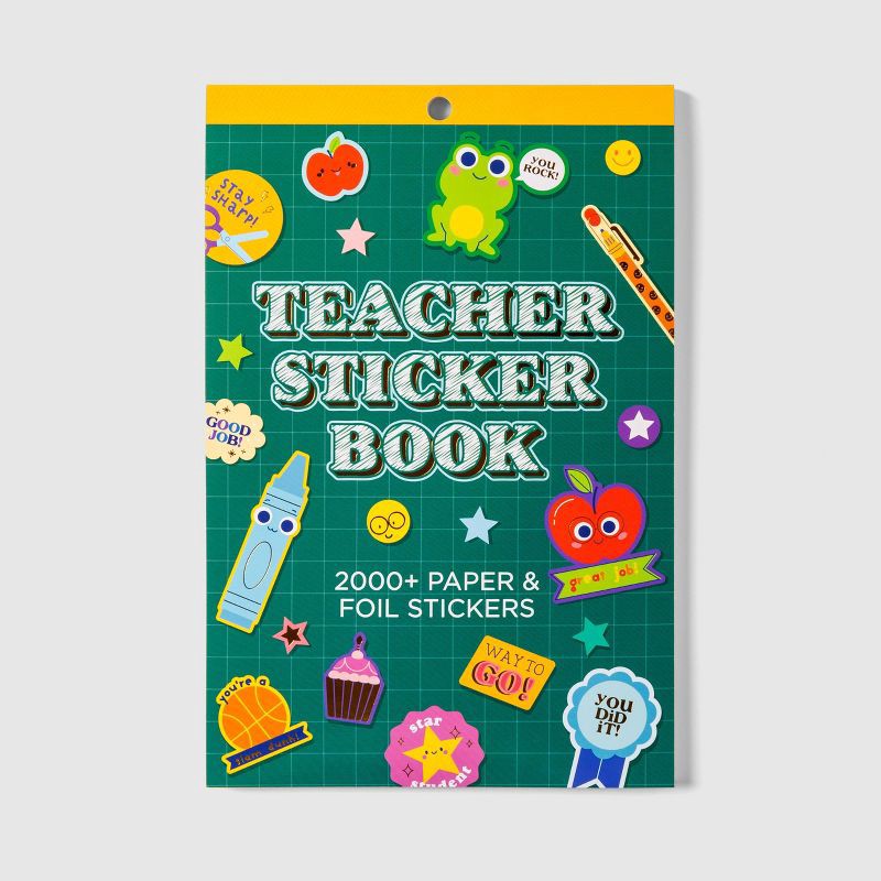 slide 1 of 6, Pulsar Eco Products The Best Teacher Sticker Book Ever, Teacher Supplies, 1 ct