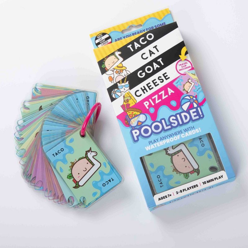 slide 9 of 10, Dolphin Hat Games Taco Cat Goat Cheese Pizza Poolside Edition Card Game: Creative Thinking Party Game, 1 ct