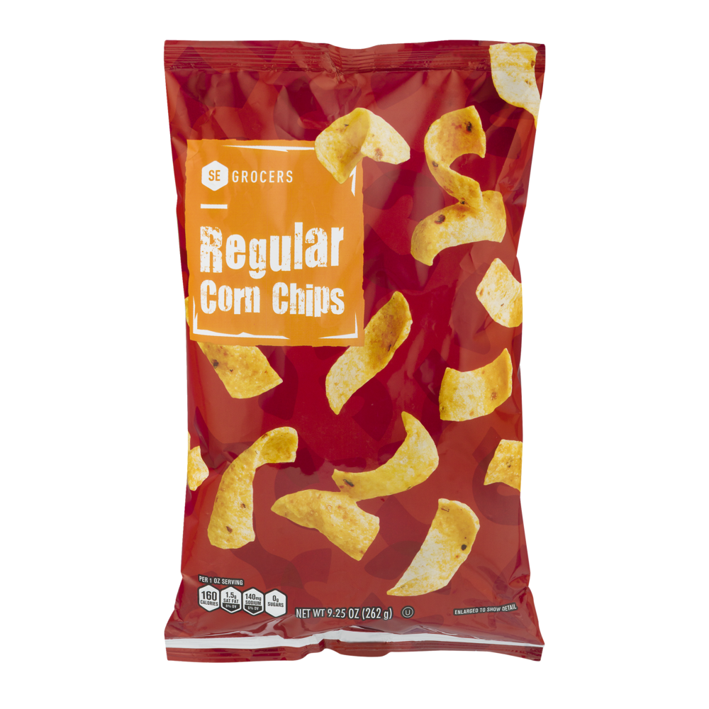 slide 1 of 1, SE Grocers Corn Chips Regular, 9.2 oz