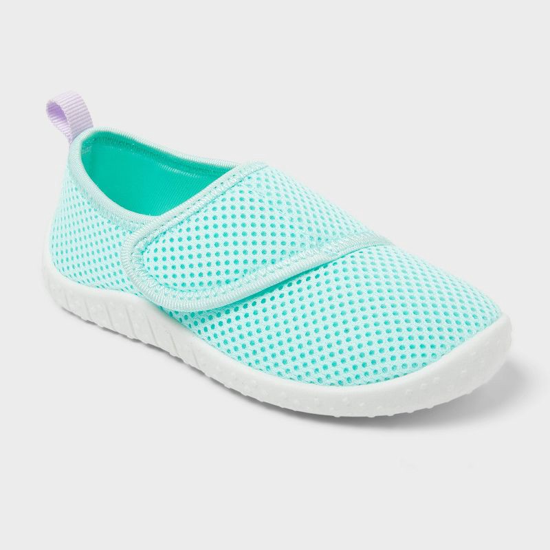 slide 1 of 4, Toddler Hartley Water Shoes - Sun Squad™ Green 5-6: Hook & Loop, Breathable, Textured Outsole, 1 ct