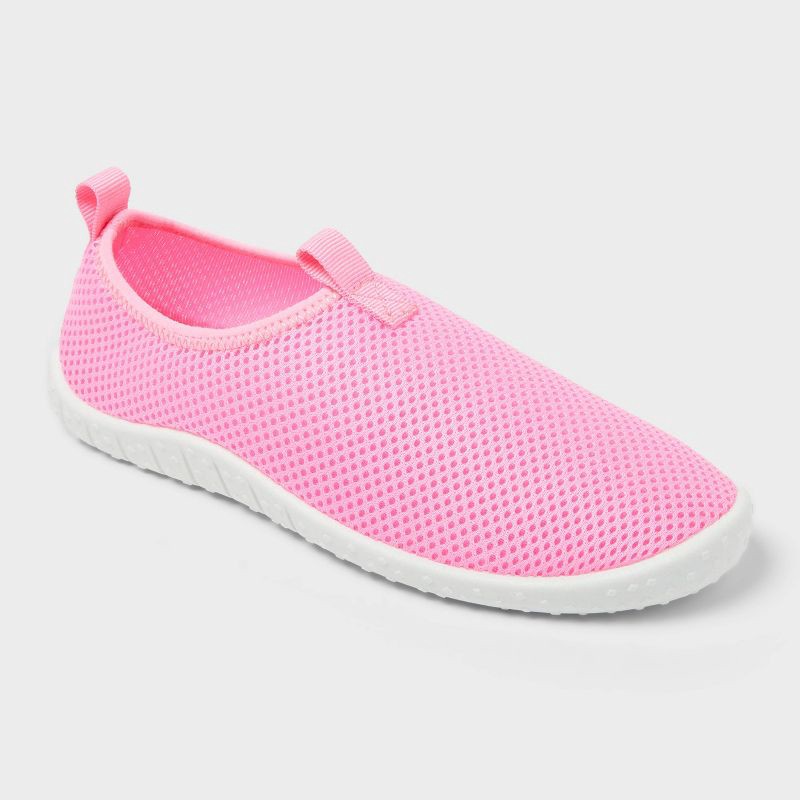 slide 1 of 4, Kids' Corbin Water Shoes - Sun Squad™ Pink 4-5: Slip-On, Breathable Upper, Textured Outsole, 1 ct
