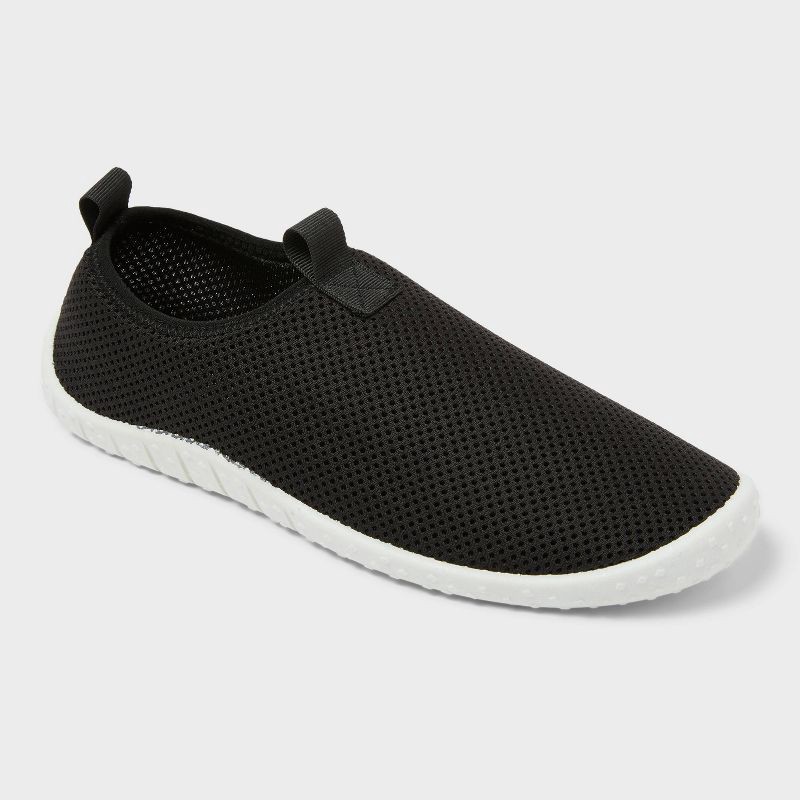 slide 1 of 4, Women's Allyson Water Shoes - Sun Squad™ Black 9-10: Slip-On, Breathable Upper, Textured Outsole, Recycled Polyester, 1 ct