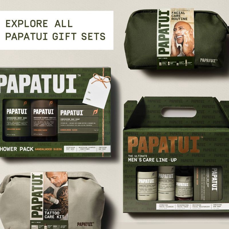 slide 8 of 8, Papatui Shower Pack Sandalwood Suede - 3ct, 3 ct