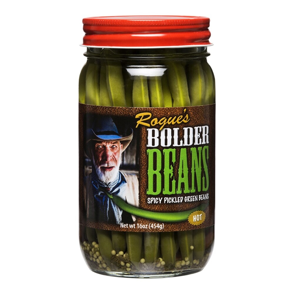slide 1 of 1, Bolder Beans Pickled Green Beans Spicy Hot, 16 oz