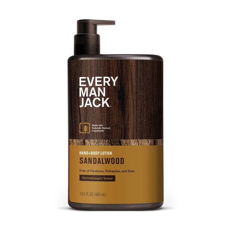 slide 5 of 8, Every Man Jack Daily Hydration Sandalwood Body Lotion - 13.5 fl oz, 13.5 fl oz