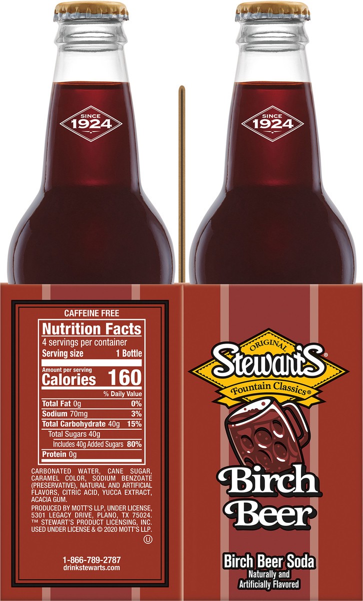 slide 5 of 9, Stewart's Birch Beer Made with Sugar- 4 ct, 4 ct