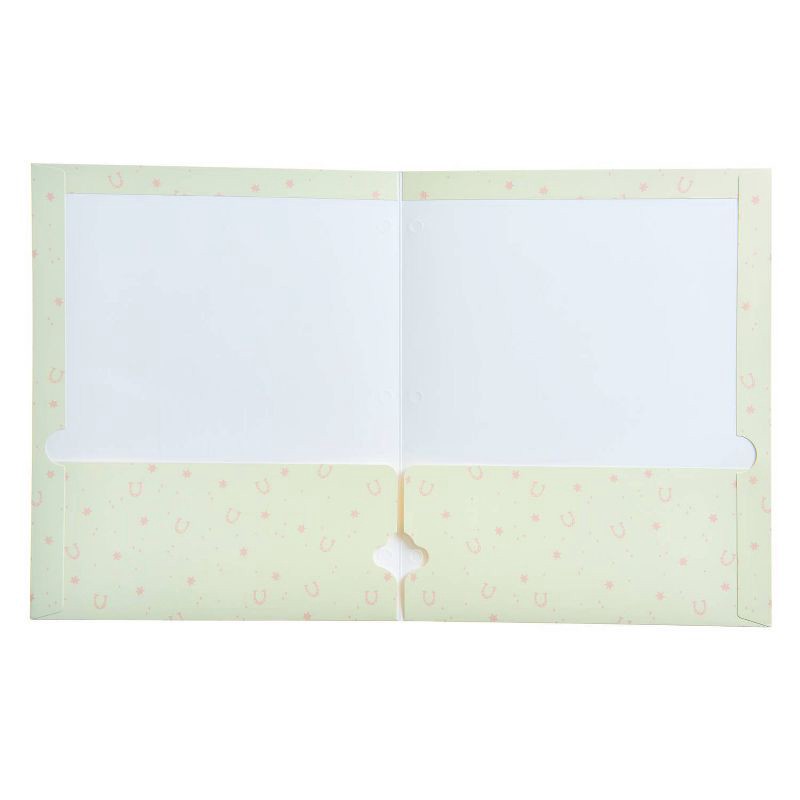 slide 2 of 3, Gartner Studios 2 Pocket Howdy Girl E: Ivory - Fringed Star Patch Paper Folder, 1 ct