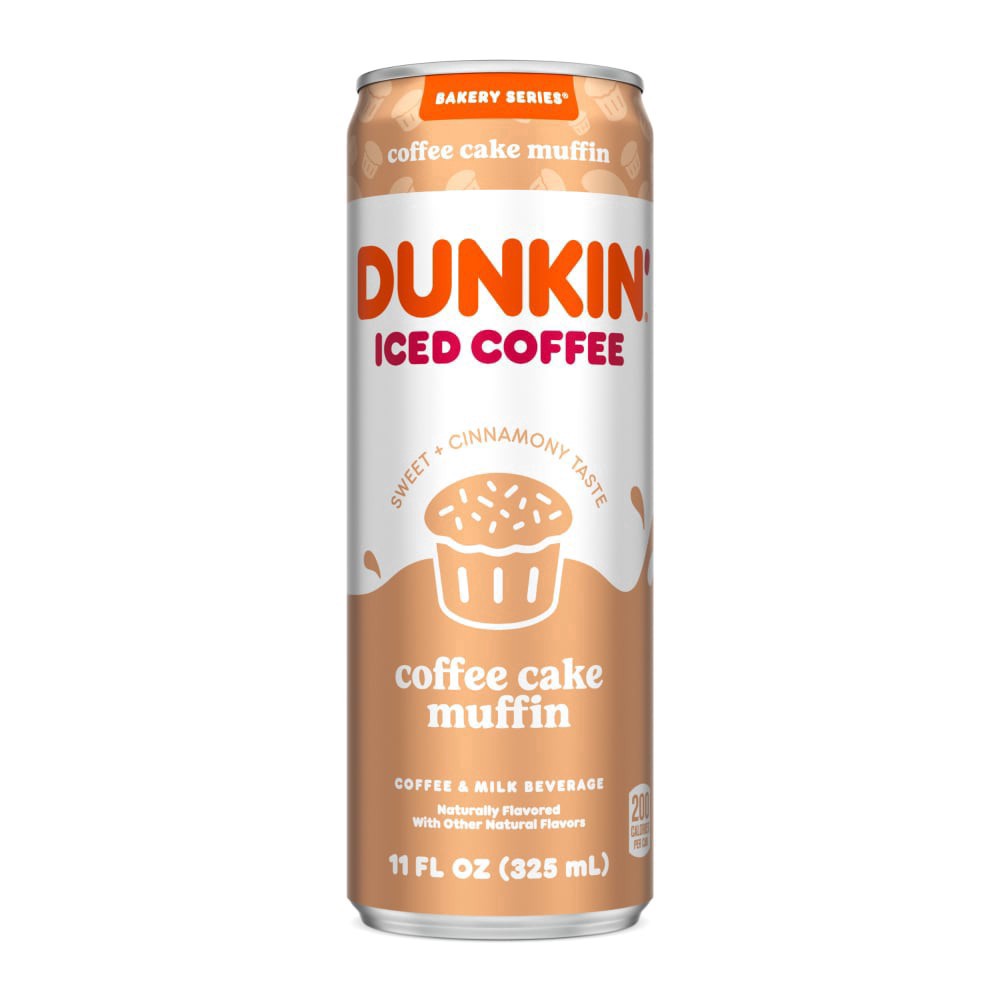 slide 3 of 3, Dunkin' Coffee Cake Muffin Iced Coffee 11 fl oz, 11 oz