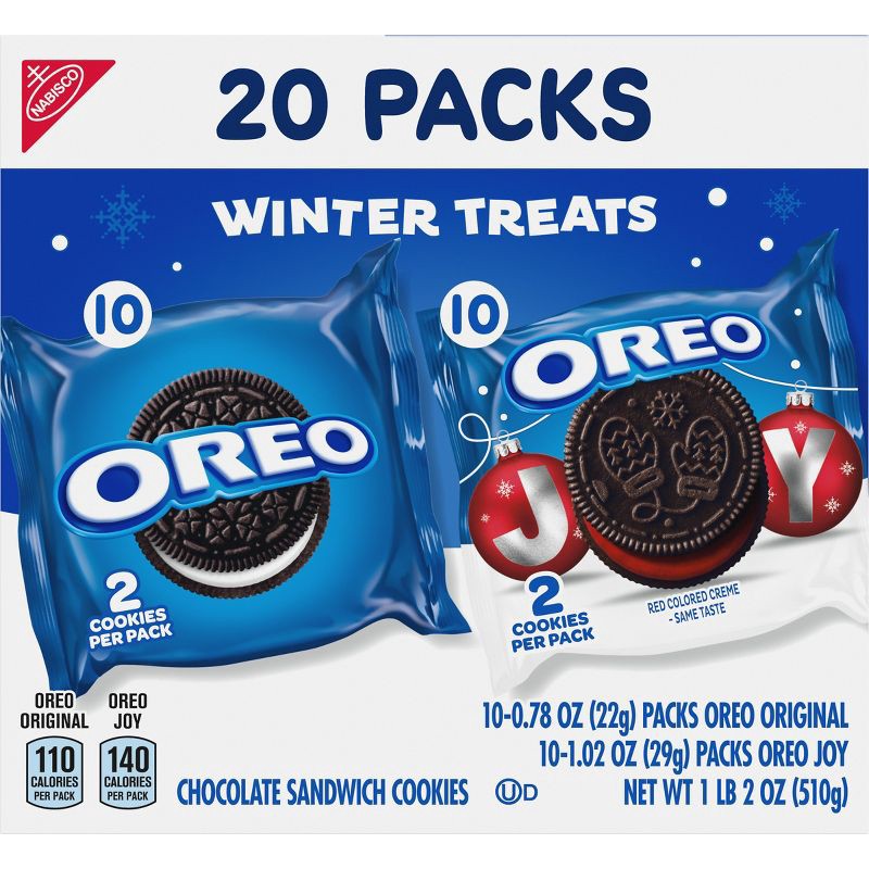 slide 2 of 14, Oreo Holiday Multipack Cookies - 18oz/20ct, 18 oz, 20 ct