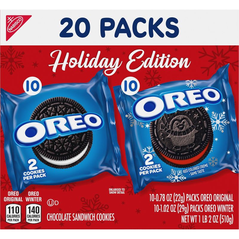 slide 10 of 13, Oreo Holiday Multipack - 18oz/20ct, 18 oz, 20 ct