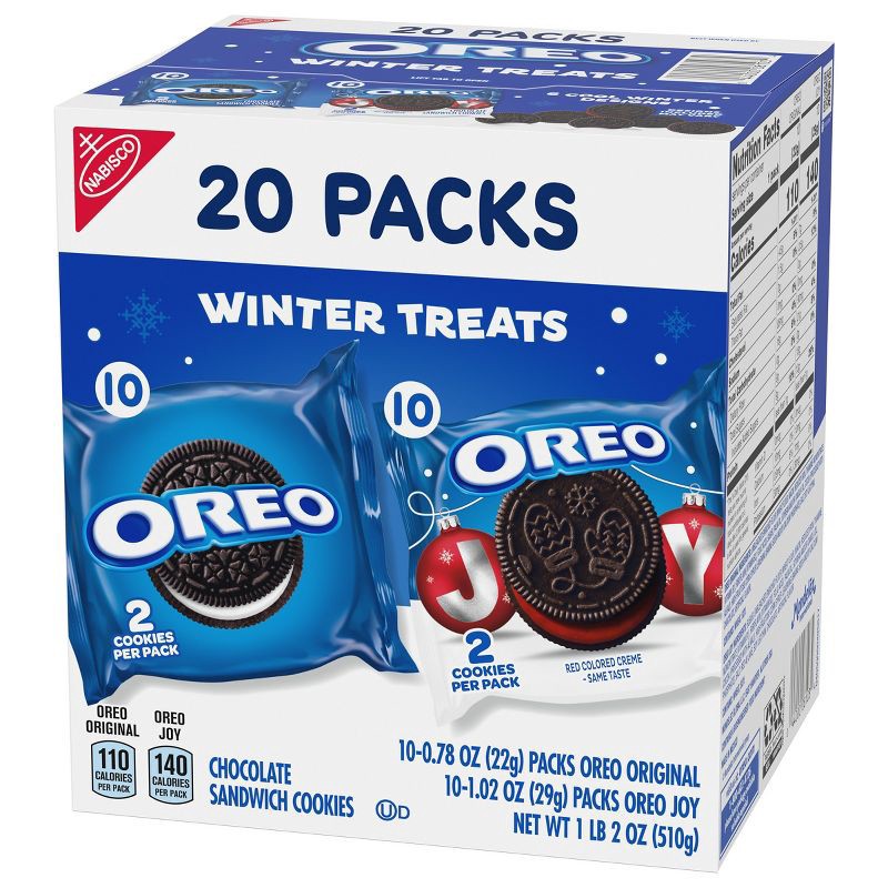 slide 10 of 14, Oreo Holiday Multipack Cookies - 18oz/20ct, 18 oz, 20 ct