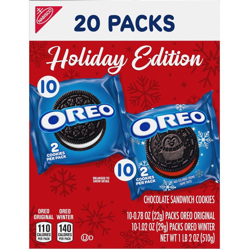 slide 11 of 13, Oreo Holiday Multipack - 18oz/20ct, 18 oz, 20 ct