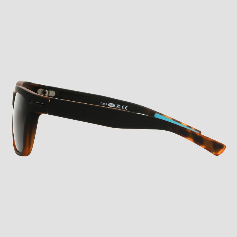 slide 4 of 4, Men's Rubberized Plastic Square Sunglasses - All In Motion™ Tortoise Brown: Scratch-Resistant, Maximum UV Protection, Recycled Frame, 1 ct