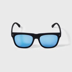 Men's Matte Plastic Square Sunglasses - Original Use™ Black: Scratch-Resistant, UV Protection, Recycled Frame