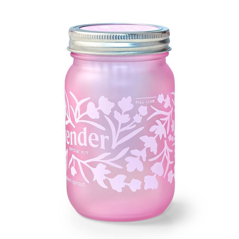 slide 4 of 6, Modern Sprout Lavender Purple Pint Jar Grow Kit, 1 ct