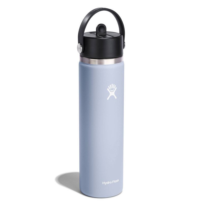 slide 2 of 3, Hydro Flask 24oz Wide Mouth Flex Straw Bottle - Surf: BPA-Free, Leakproof, Vacuum-Insulated, 24 oz