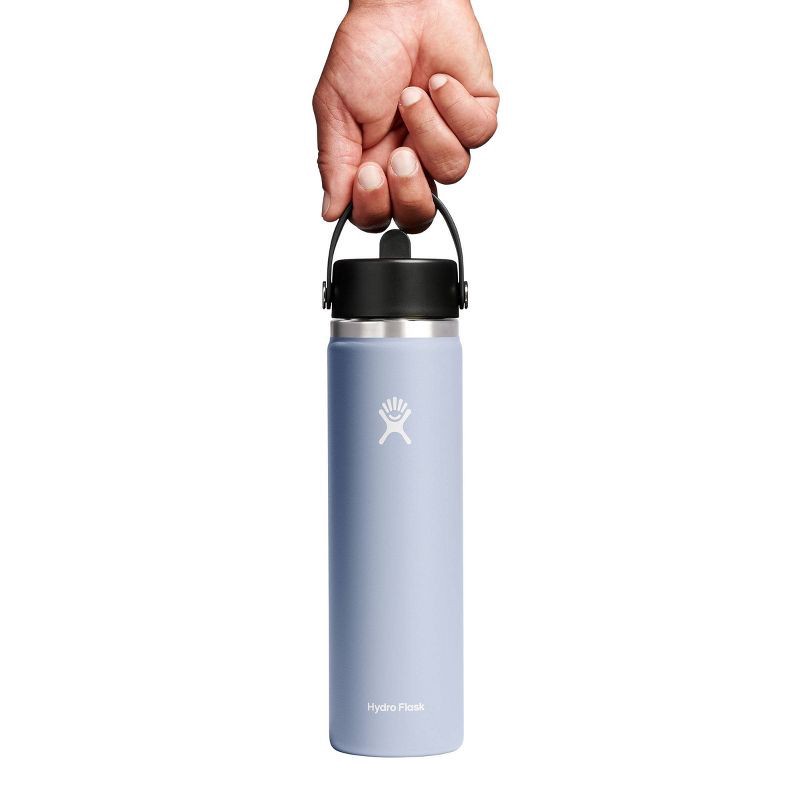 slide 3 of 3, Hydro Flask 24oz Wide Mouth Flex Straw Bottle - Surf: BPA-Free, Leakproof, Vacuum-Insulated, 24 oz