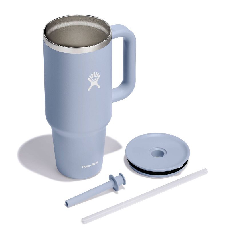 slide 3 of 4, Hydro Flask 40oz All Around Travel Straw Tumbler - Surf: Vacuum-Insulated, BPA-Free, 40 oz