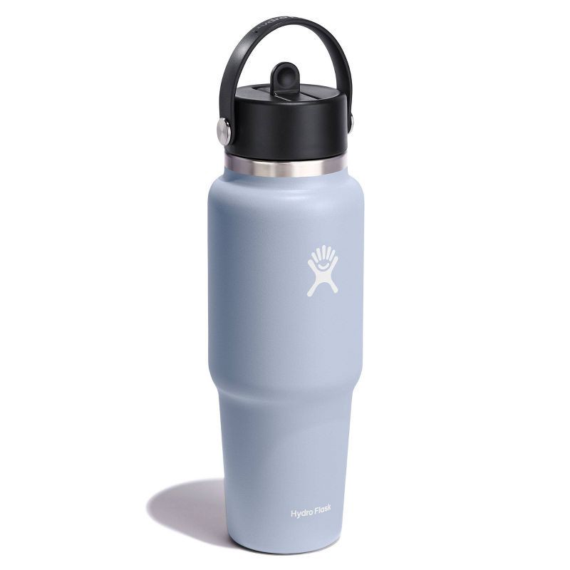 slide 2 of 3, Hydro Flask 32oz Wide Mouth Flex Straw Travel Bottle - Surf: BPA-Free, Leakproof, Vacuum-Insulated, 32 oz