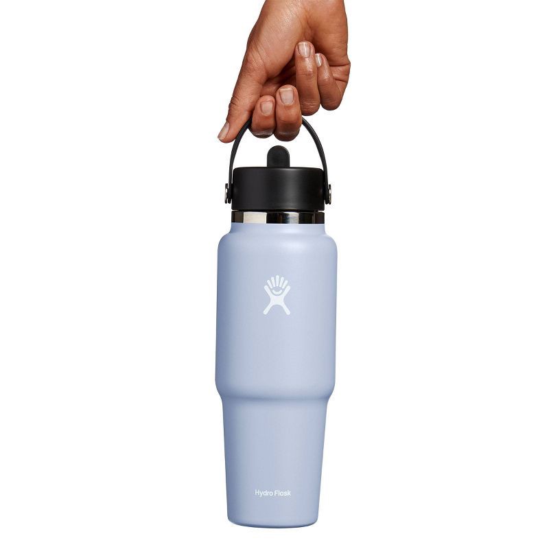 slide 3 of 3, Hydro Flask 32oz Wide Mouth Flex Straw Travel Bottle - Surf: BPA-Free, Leakproof, Vacuum-Insulated, 32 oz