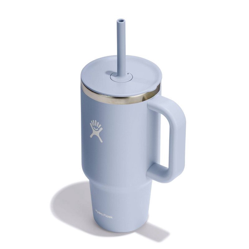 slide 3 of 5, Hydro Flask 32oz All Around Travel Straw Tumbler - Surf: Vacuum-Insulated, BPA-Free, 32 oz