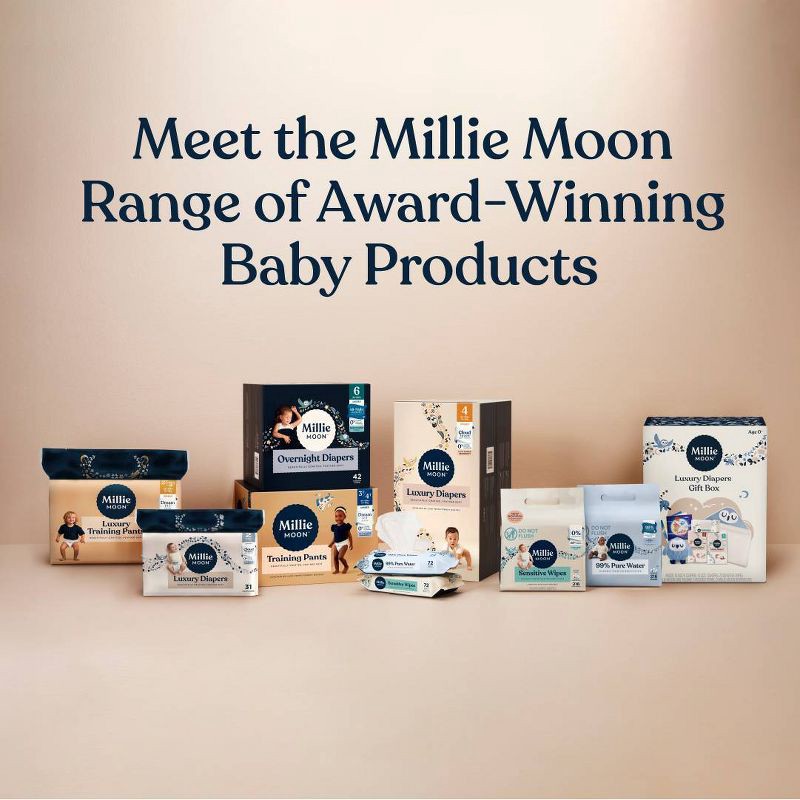 slide 5 of 6, Millie Moon 99% Pure Water Baby Wipes - 576ct, 576 ct