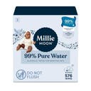 Millie Moon 99% Pure Water Baby Wipes - 576ct