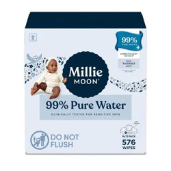 Millie Moon 99% Pure Water Baby Wipes - 576ct