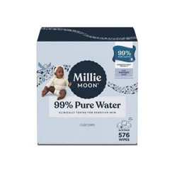 Millie Moon 99% Pure Water Baby Wipes - 576ct