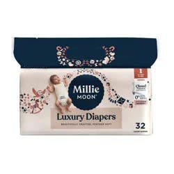 Millie Moon Luxury Disposable Diapers - Size 1 - 32ct