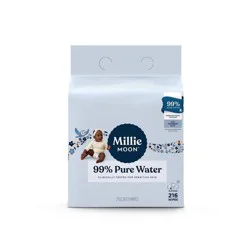 Millie Moon 99% Pure Water Baby Wipes - 216ct