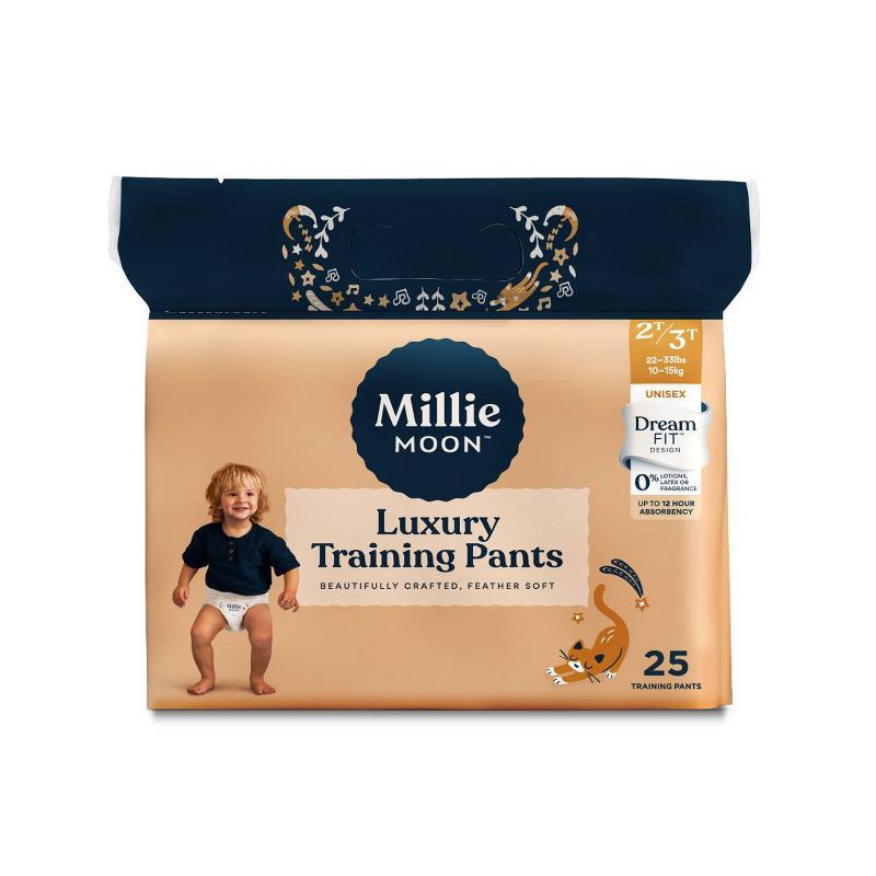 slide 1 of 9, Millie Moon Disposable Training Pants - 2T-3T - 25ct, 25 ct