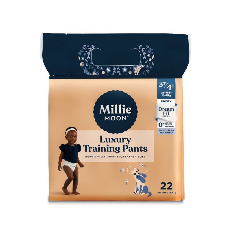 slide 1 of 9, Millie Moon Disposable Training Pants - 3T-4T - 22ct, 22 ct
