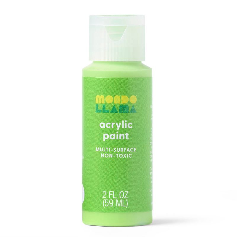 slide 1 of 3, 2oz Satin Acrylic Paint Crunchy Lettuce - Mondo Llama™, 2 oz
