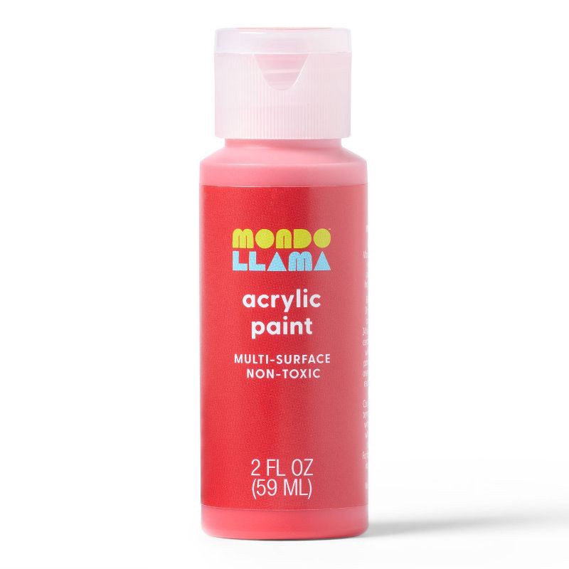 slide 1 of 3, 2oz Satin Acrylic Paint Poppy Field - Mondo Llama™, 2 oz