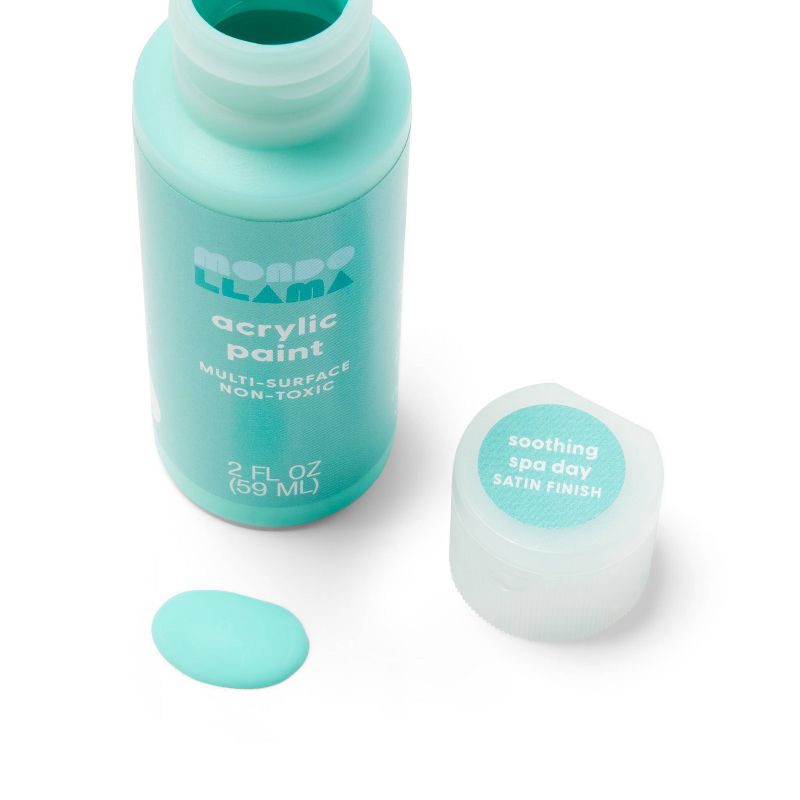 slide 2 of 3, 2oz Satin Acrylic Paint Soothing Spa Day - Mondo Llama™, 2 oz