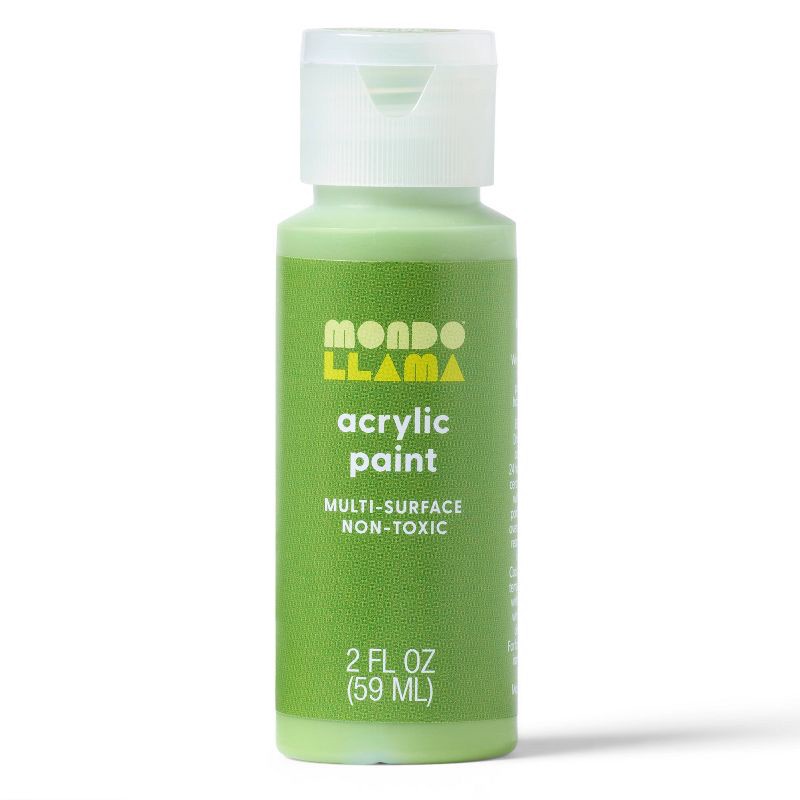 slide 1 of 3, 2oz Satin Acrylic Paint Earthy Matcha - Mondo Llama™, 2 oz
