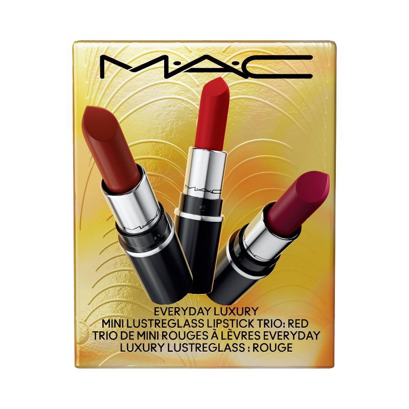 slide 6 of 6, MAC Everyday Luxury Mini Lustre Glass Lipstick Trio Gift Set - Red - 0.18oz - Ulta Beauty, 0.18 oz