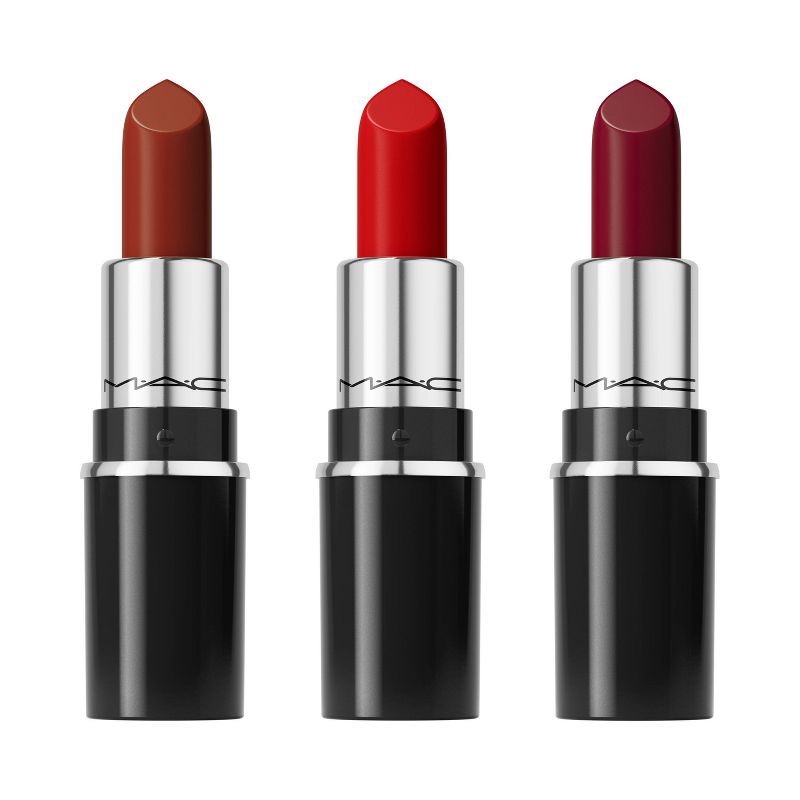 slide 1 of 6, MAC Everyday Luxury Mini Lustre Glass Lipstick Trio Gift Set - Red - 0.18oz - Ulta Beauty, 0.18 oz