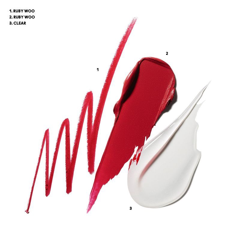 slide 2 of 7, MAC Claim To Fame Lip Trio Gift Set - Ruby Woo - 0.65oz - Ulta Beauty, 0.65 oz