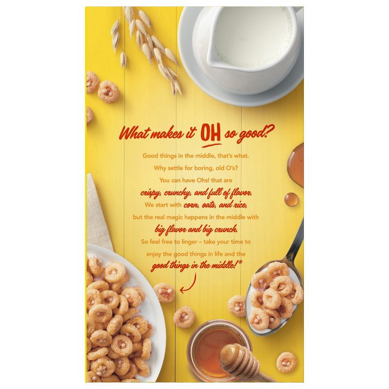 slide 2 of 6, Post Honey Oh's Breakfast Cereal - 20oz, 20 oz