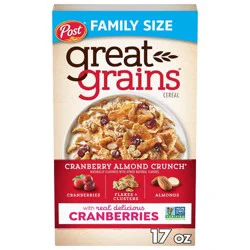 Post Great Grains Cranberry Almond Crunch Breakfast Cereal - 17oz