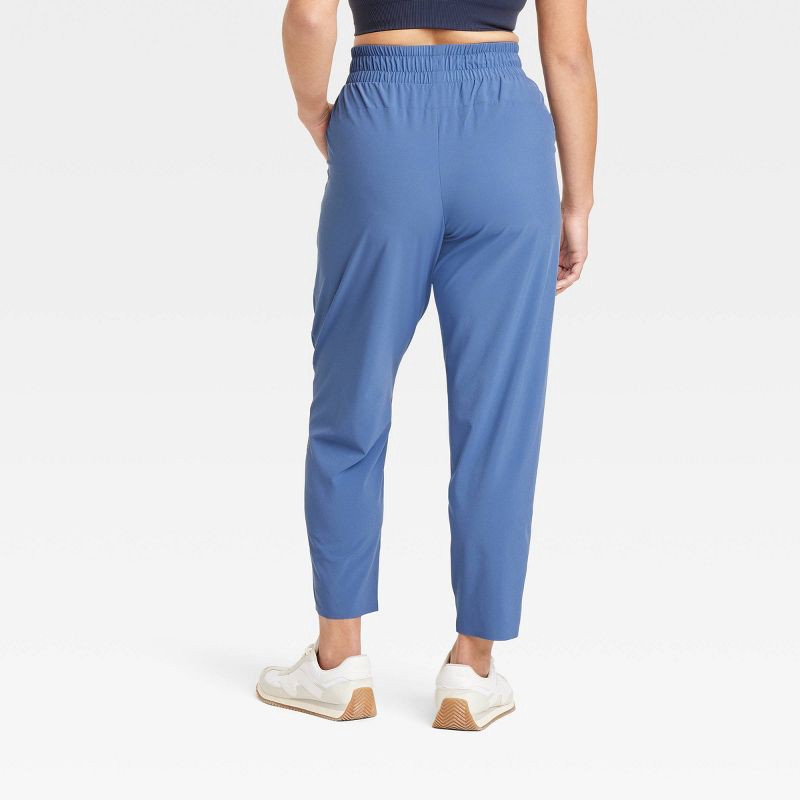 slide 2 of 3, Women's Active Light High-Rise Taper Pants - All In Motion™ Blue S: Moisture Wicking, Quick Dry, 4-Way Stretch, 1 ct