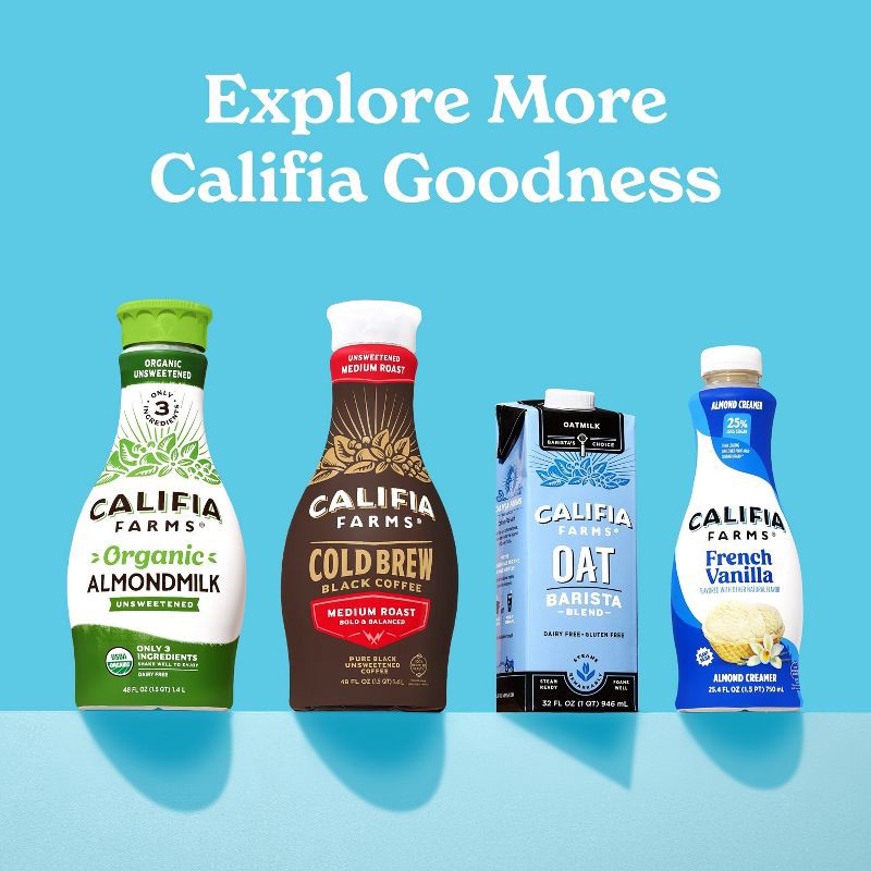 slide 7 of 9, Califia Farms Organic Brown Sugar Almond Milk Coffee Creamer - 25.4 fl oz, 25.4 fl oz