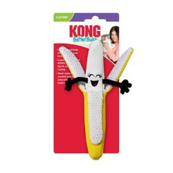 KONG Better Buzz Banana Cat Food Shaped Toy