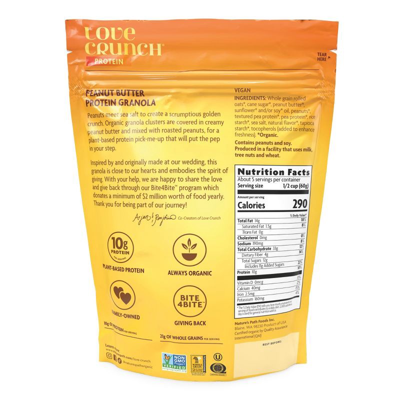 slide 2 of 3, Nature's Path Love Crunch Protein Peanut Butter Granola - 11oz, 11 oz