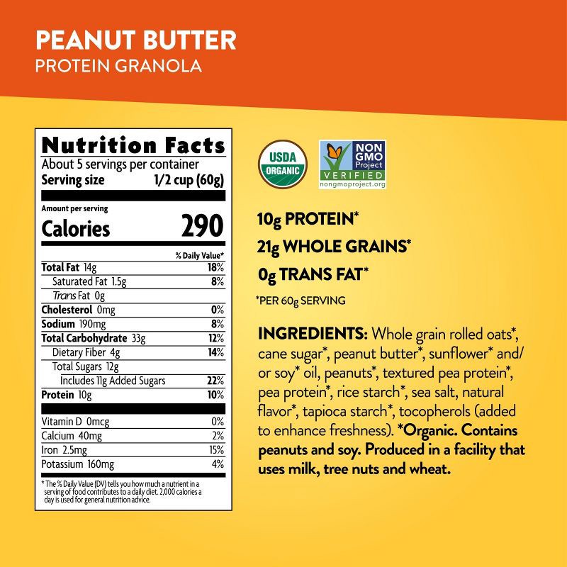 slide 3 of 3, Nature's Path Love Crunch Protein Peanut Butter Granola - 11oz, 11 oz