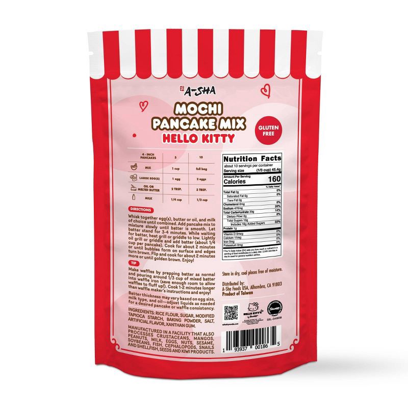slide 2 of 7, A-Sha Foods USA A-Sha x Hello Kitty Mochi Pancake Mix Original - 16oz, 16 oz